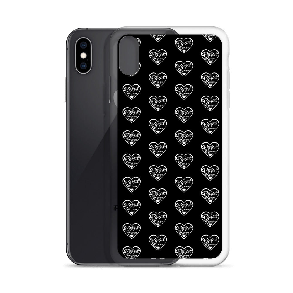 Perfect Brown Logo Infinity iPhone Case (Blk)