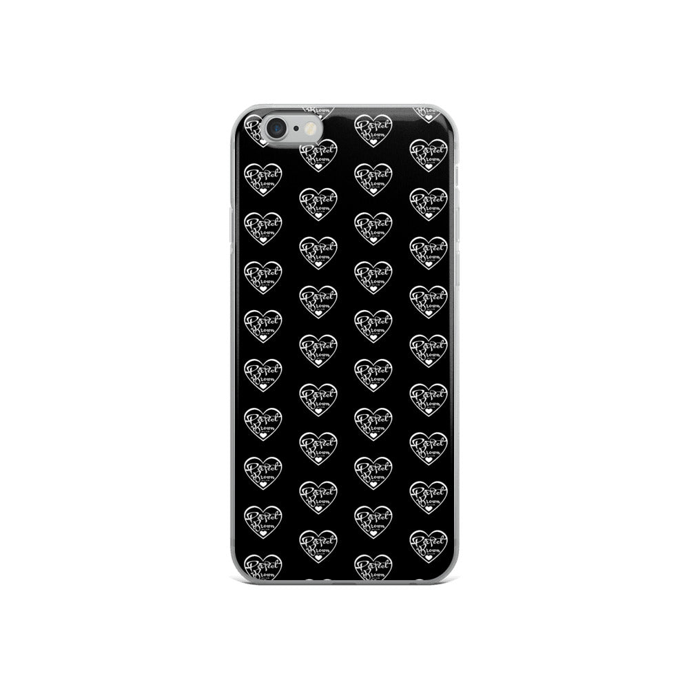 Perfect Brown Logo Infinity iPhone Case (Blk)