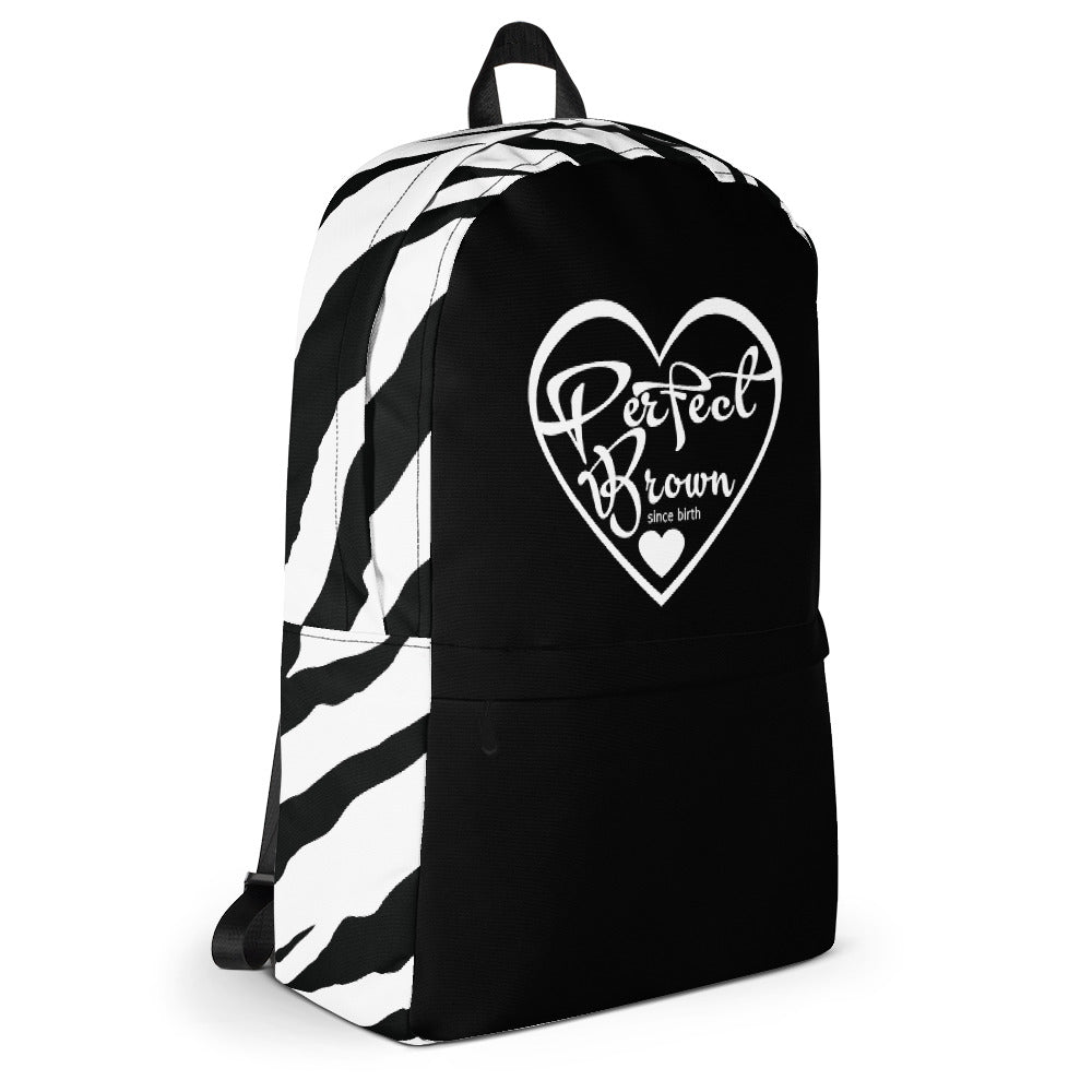 Perfect Brown Logo Backpack