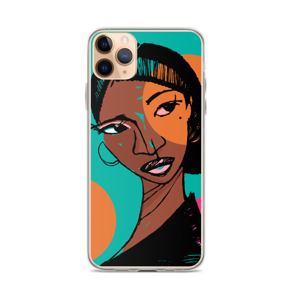 Orange Moon iPhone Case