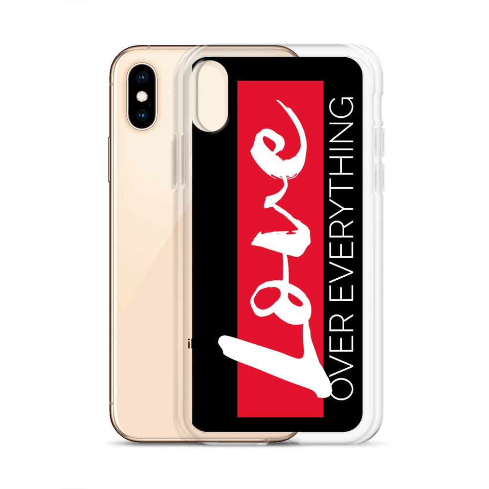 Love Over Everything iPhone Case (Blk)