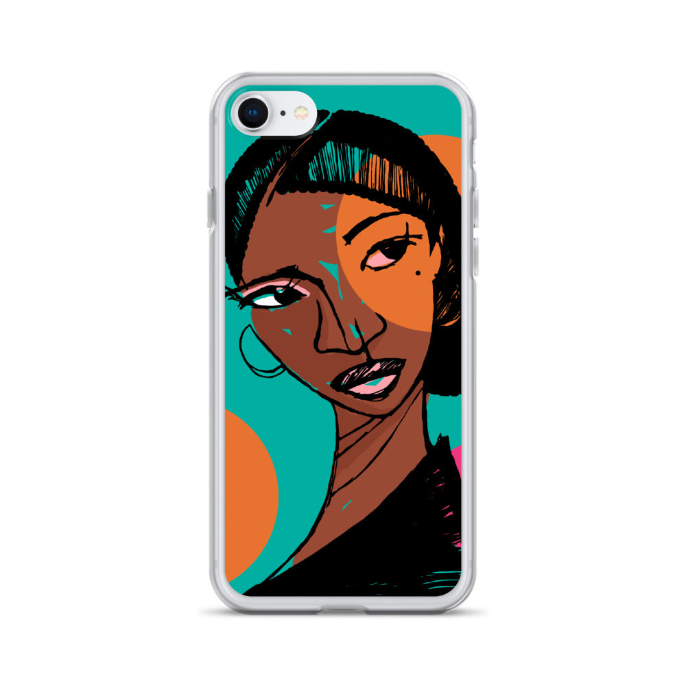 Orange Moon iPhone Case