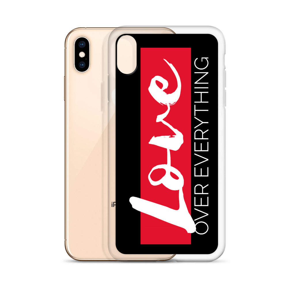 Love Over Everything iPhone Case (Blk)