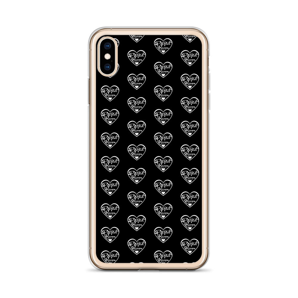 Perfect Brown Logo Infinity iPhone Case (Blk)