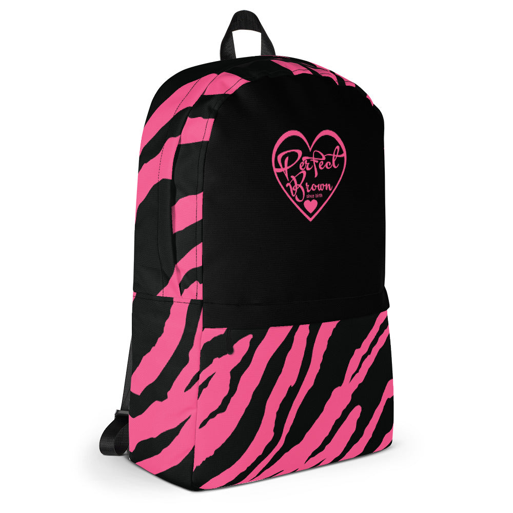 Perfect Brown Lil Logo (pink) Backpack