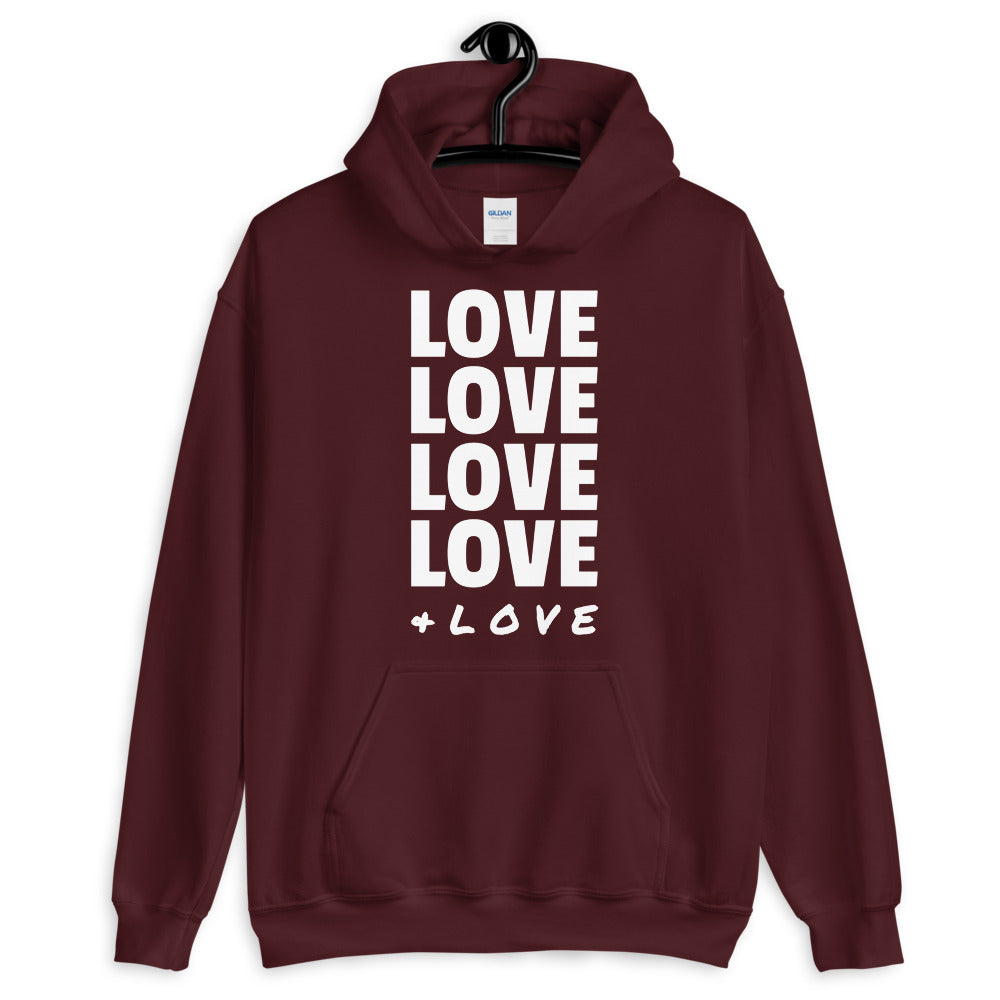 LOVE LOVE LOVE LOVE + LOVE Adult Hoodie