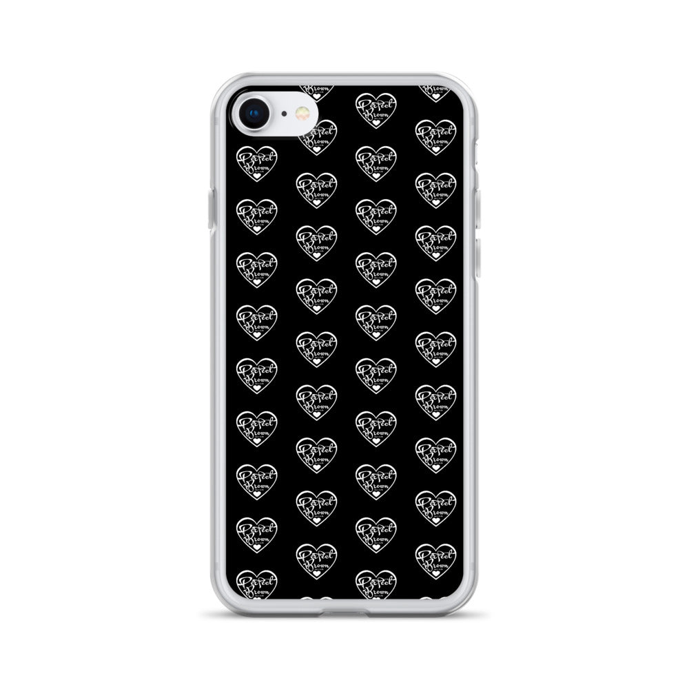 Perfect Brown Logo Infinity iPhone Case (Blk)