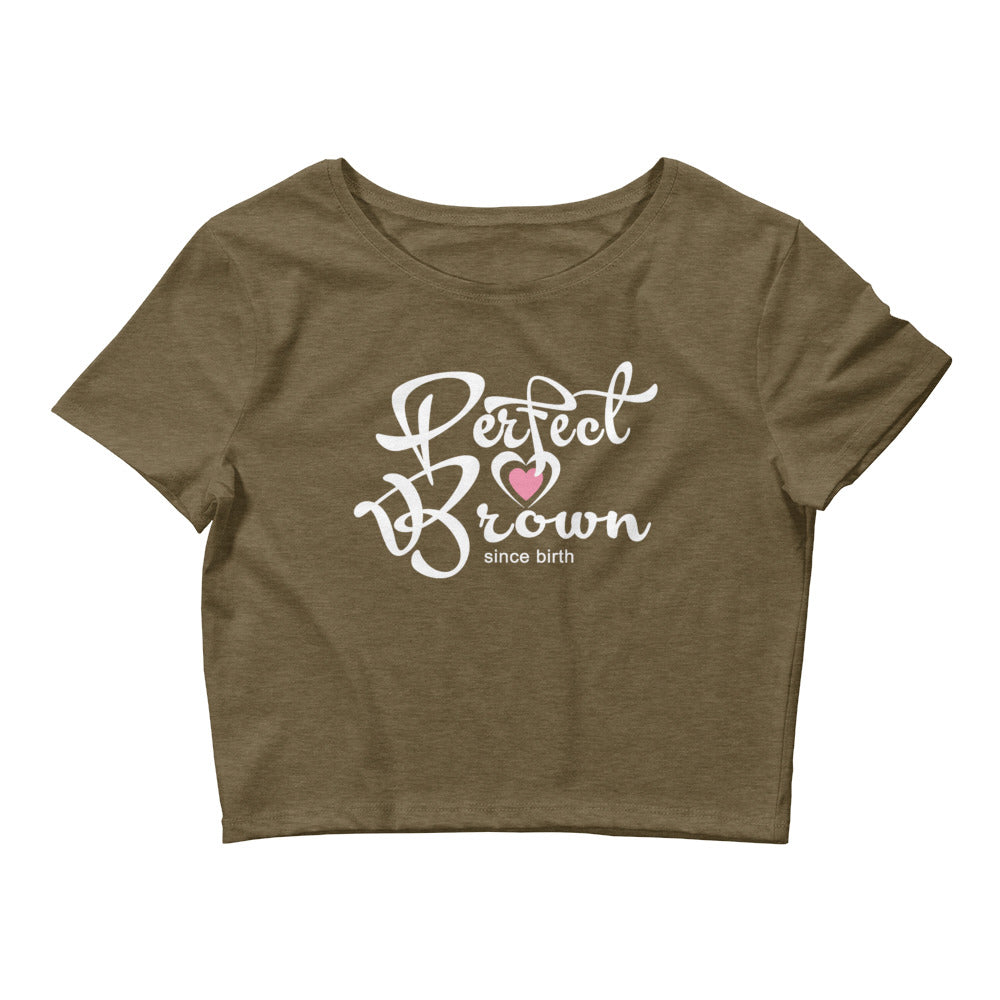 Perfect Brown Girl’s Crop Tee