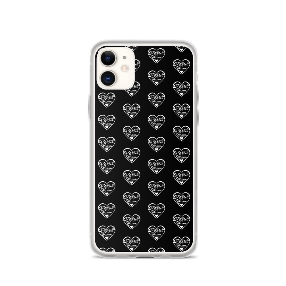 Perfect Brown Logo Infinity iPhone Case (Blk)