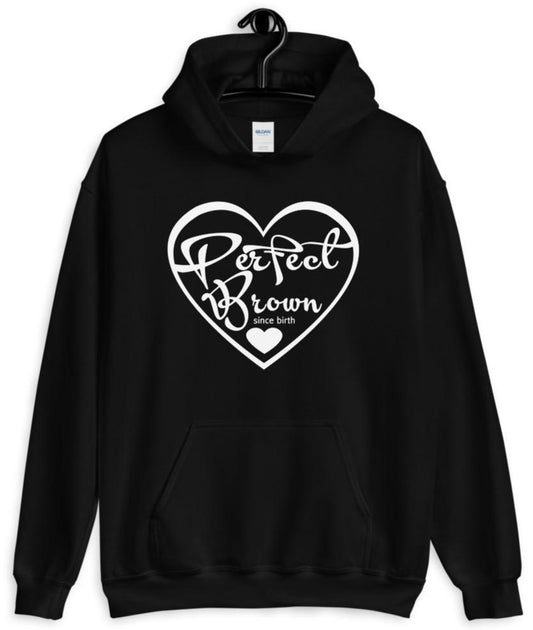 Perfect Brown Logo Adult Hoodie