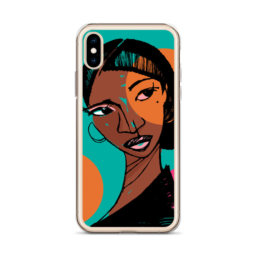 Orange Moon iPhone Case