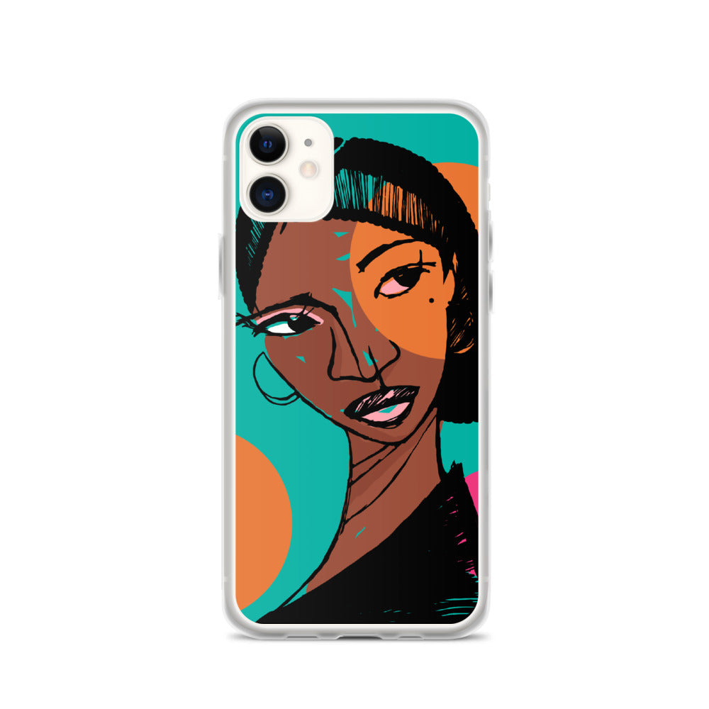 Orange Moon iPhone Case