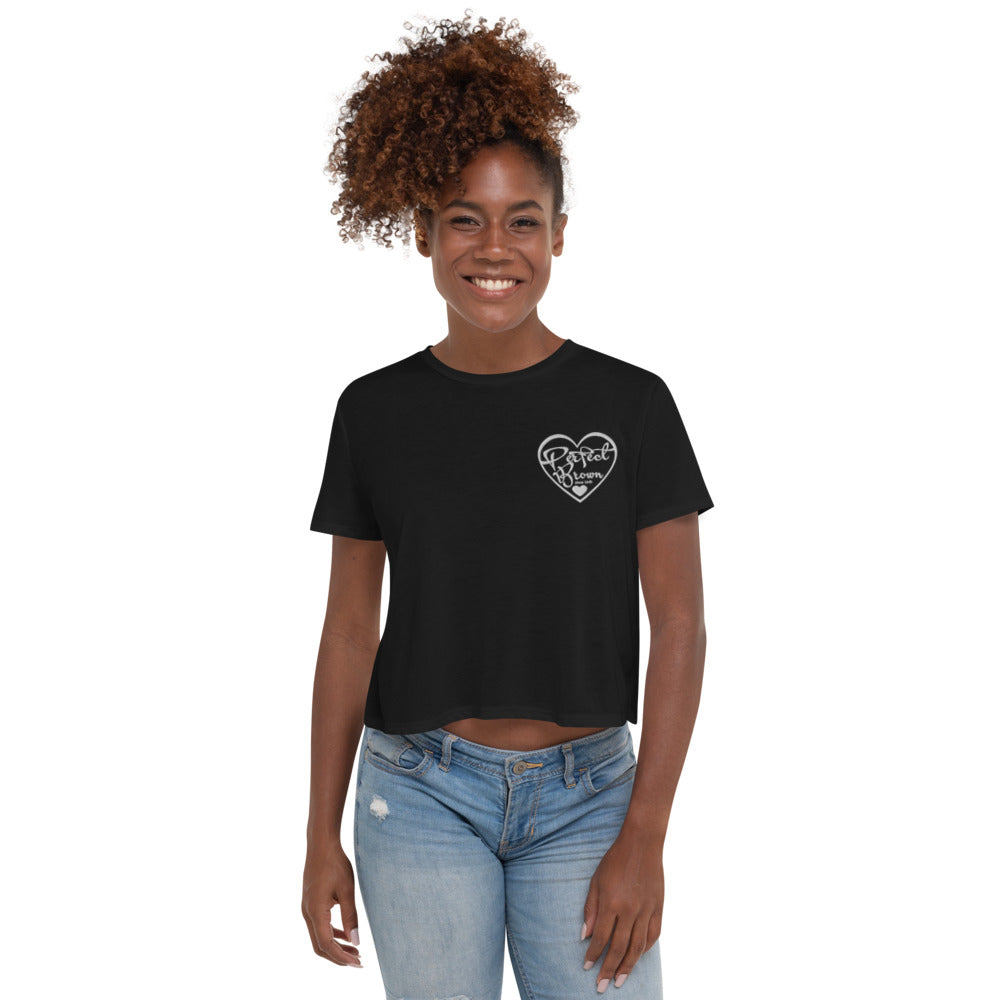 Perfect Brown Logo Crop Tee