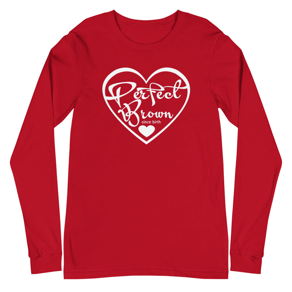 Perfect Brown Logo Unisex Long Sleeve Tee