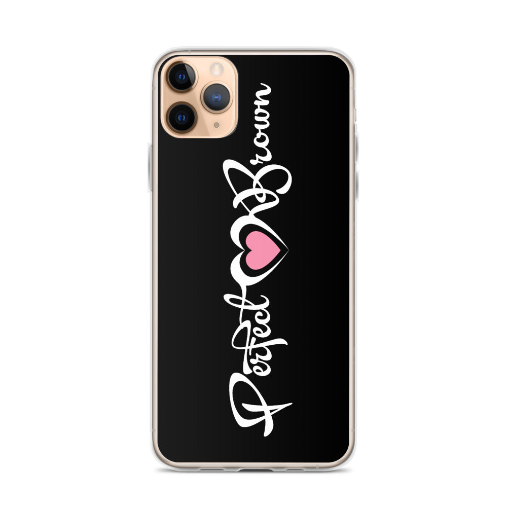 Perfect Brown (Signature) iPhone Case (Blk)