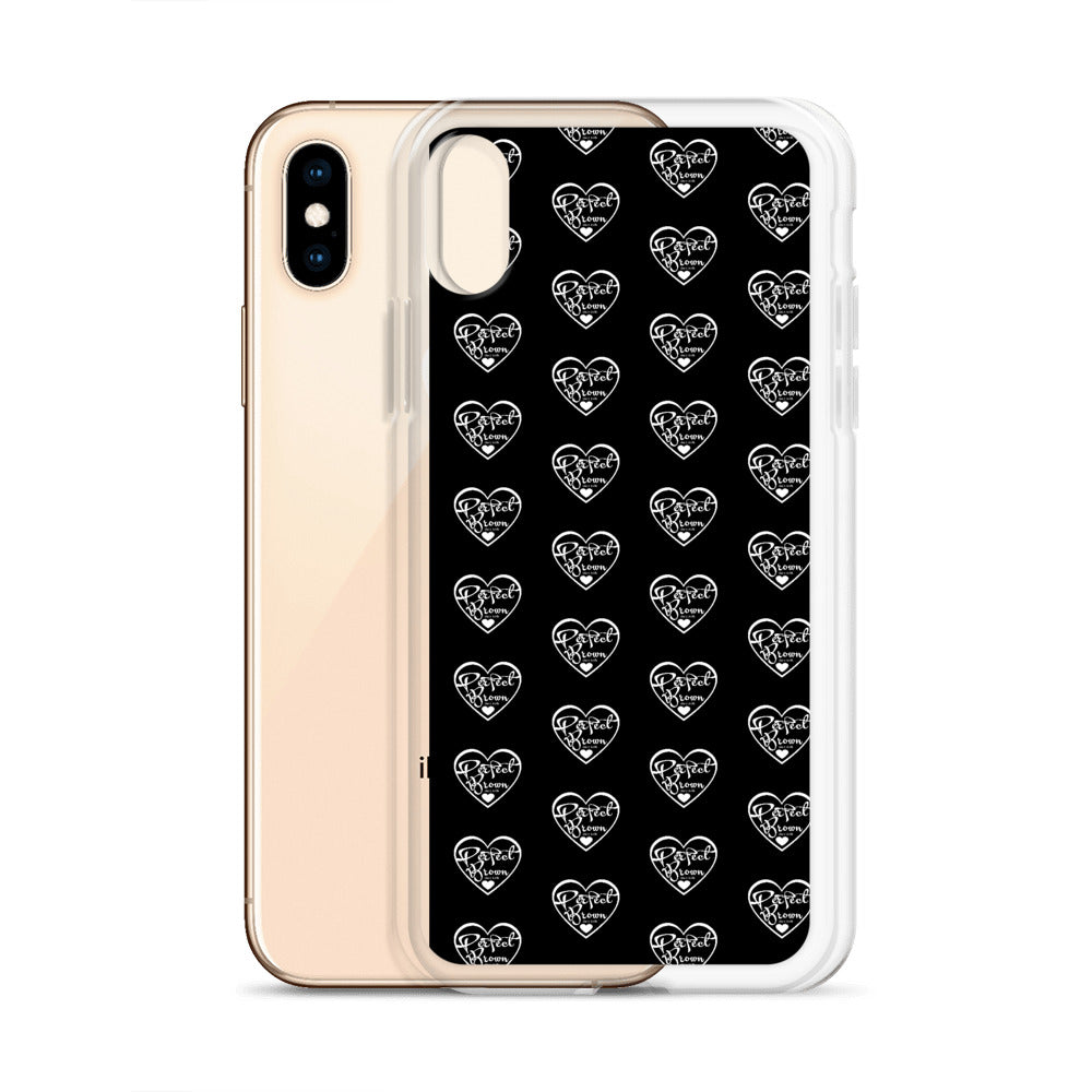 Perfect Brown Logo Infinity iPhone Case (Blk)