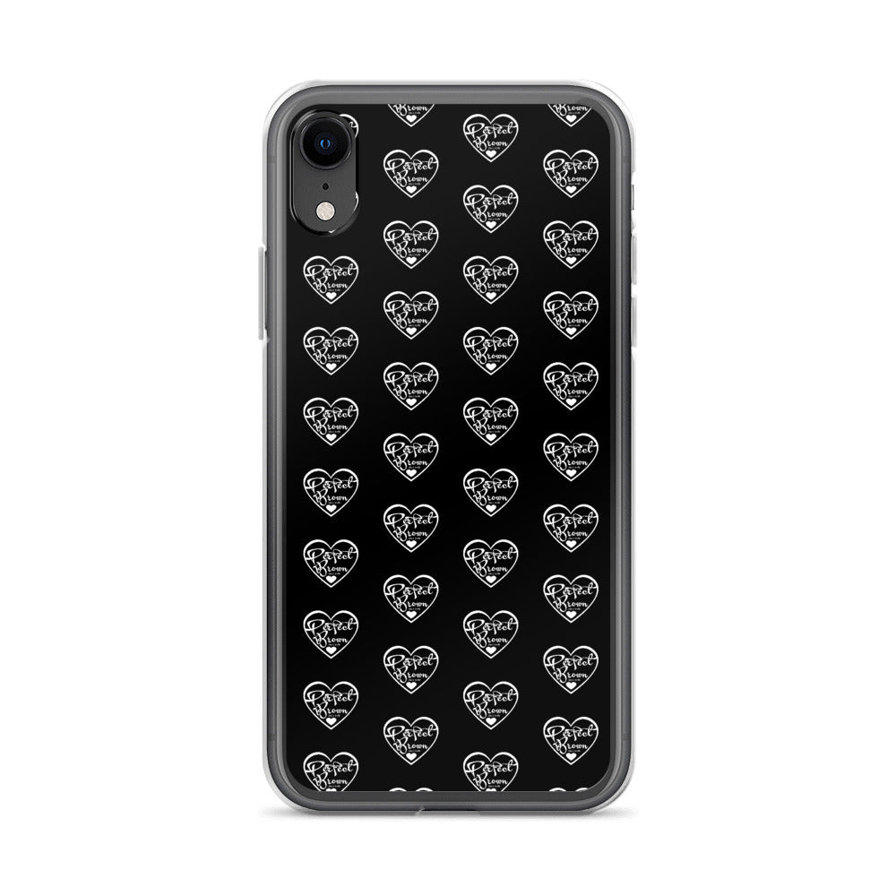 Perfect Brown Logo Infinity iPhone Case (Blk)