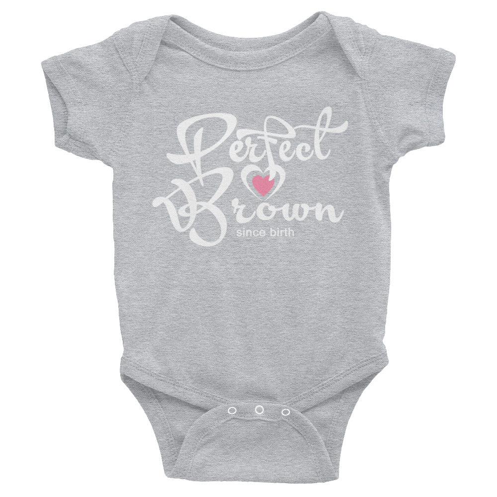 Perfect Brown Infant Bodysuit