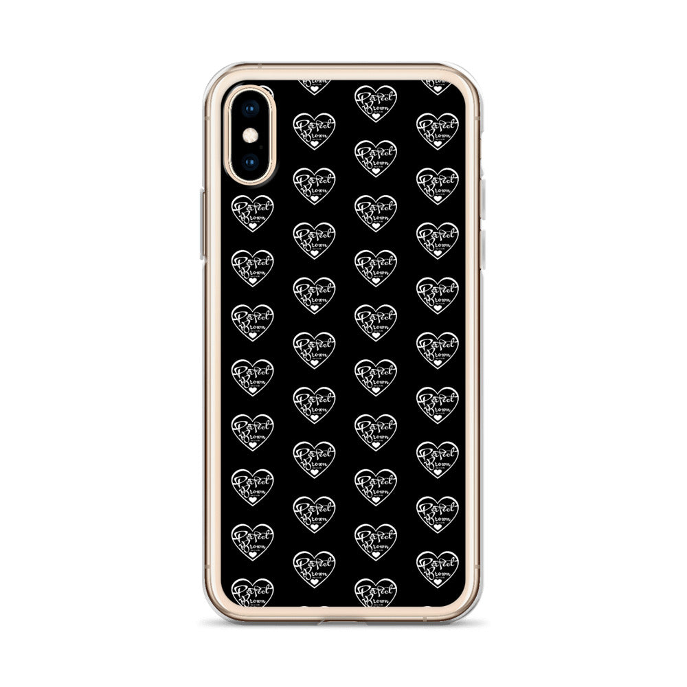 Perfect Brown Logo Infinity iPhone Case (Blk)