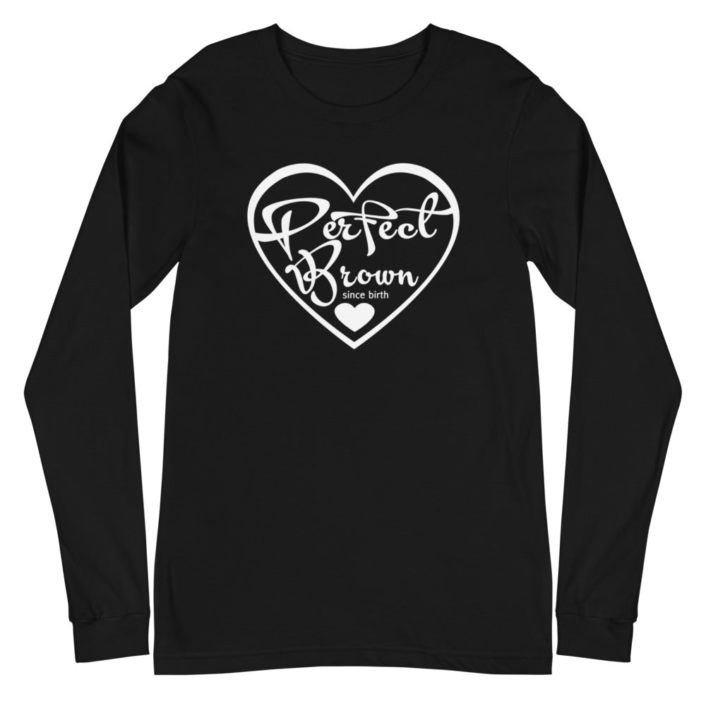 Perfect Brown Logo Unisex Long Sleeve Tee
