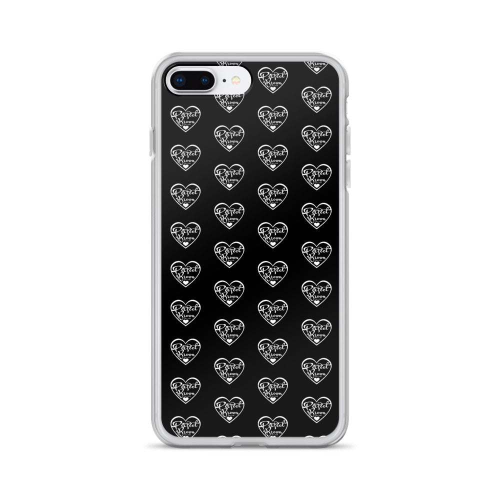 Perfect Brown Logo Infinity iPhone Case (Blk)