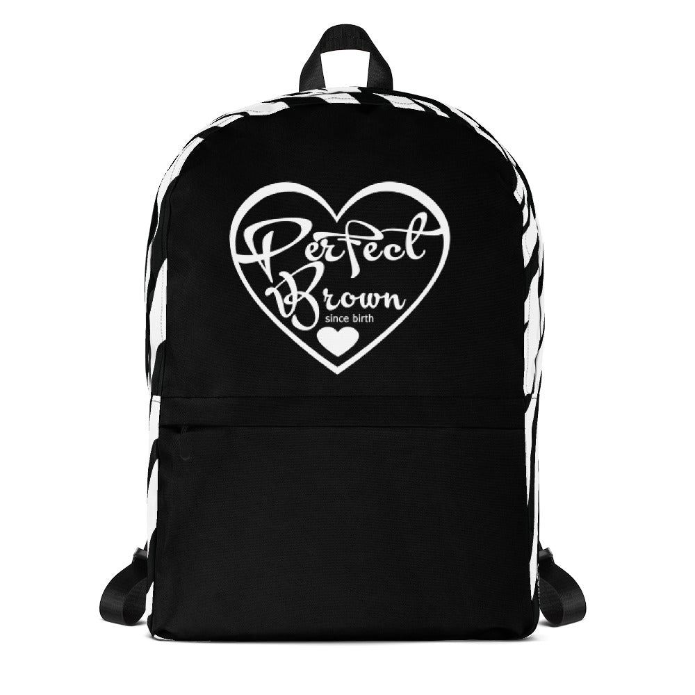 Perfect Brown Logo Backpack