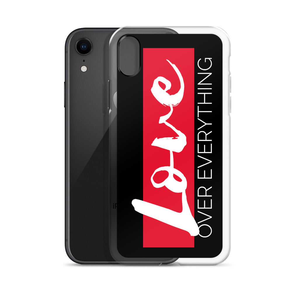Love Over Everything iPhone Case (Blk)