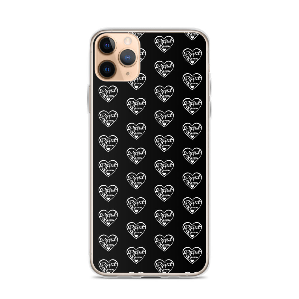 Perfect Brown Logo Infinity iPhone Case (Blk)