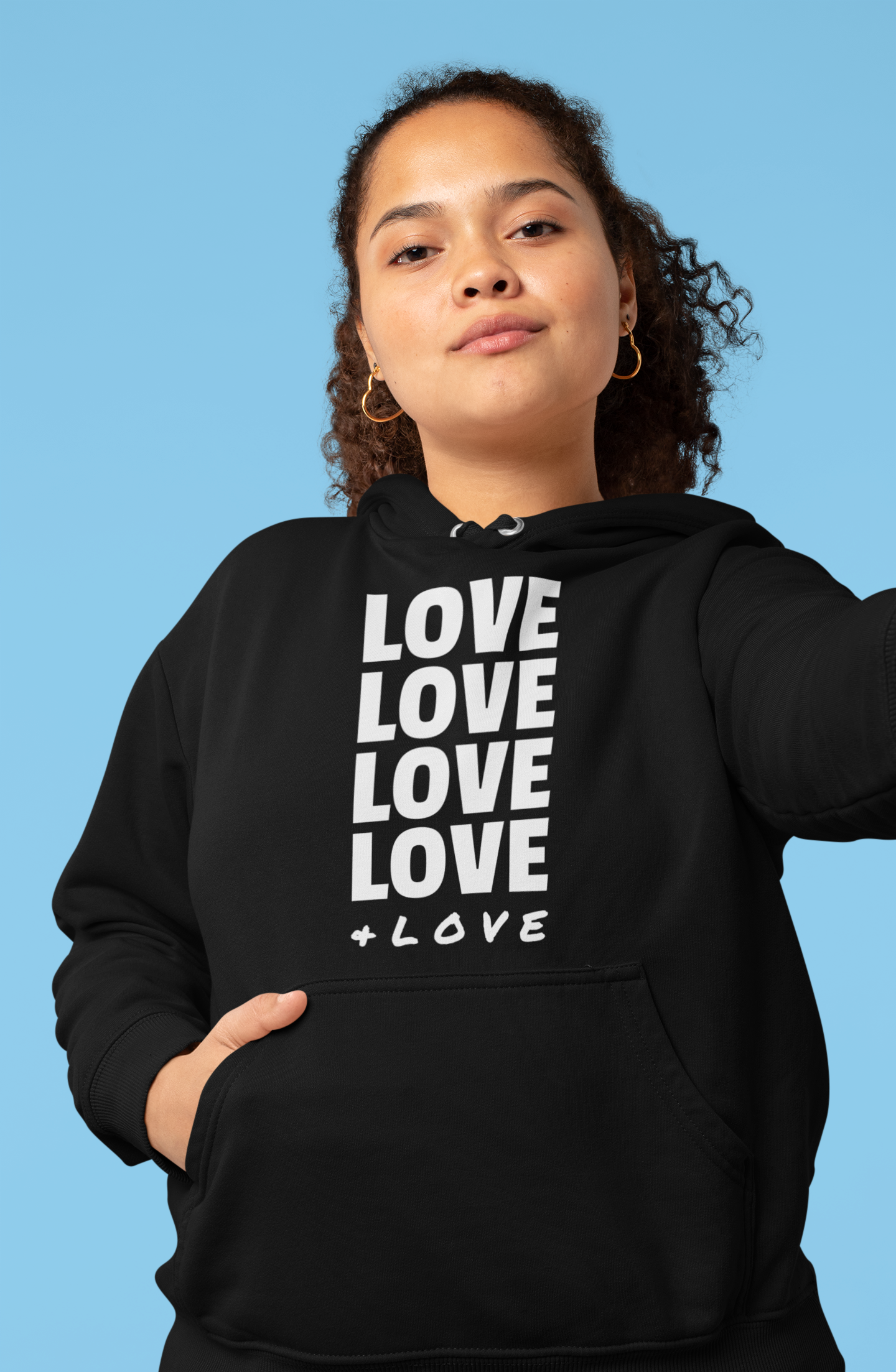 LOVE LOVE LOVE LOVE + LOVE Adult Hoodie