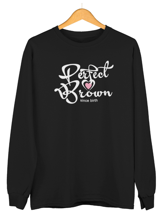 Black african american girl woman wearing a black graphic empowerment t-shirt sweatshirt