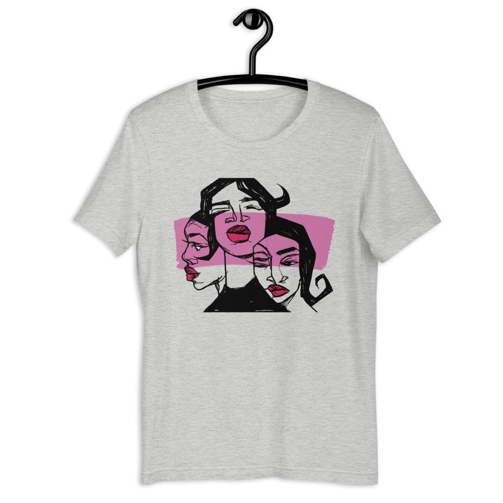 Sistas (Pink) Adult T-Shirt
