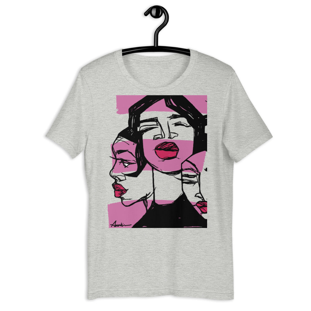 Sistas close-up (Pink) Adult T-Shirt