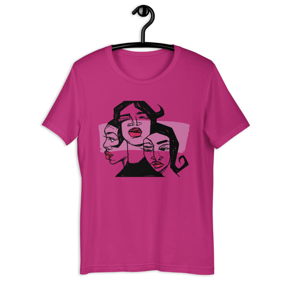 Sistas (Pink) Adult T-Shirt