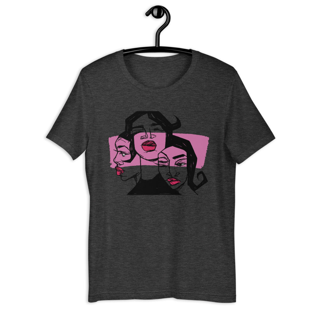 Sistas (Pink) Adult T-Shirt