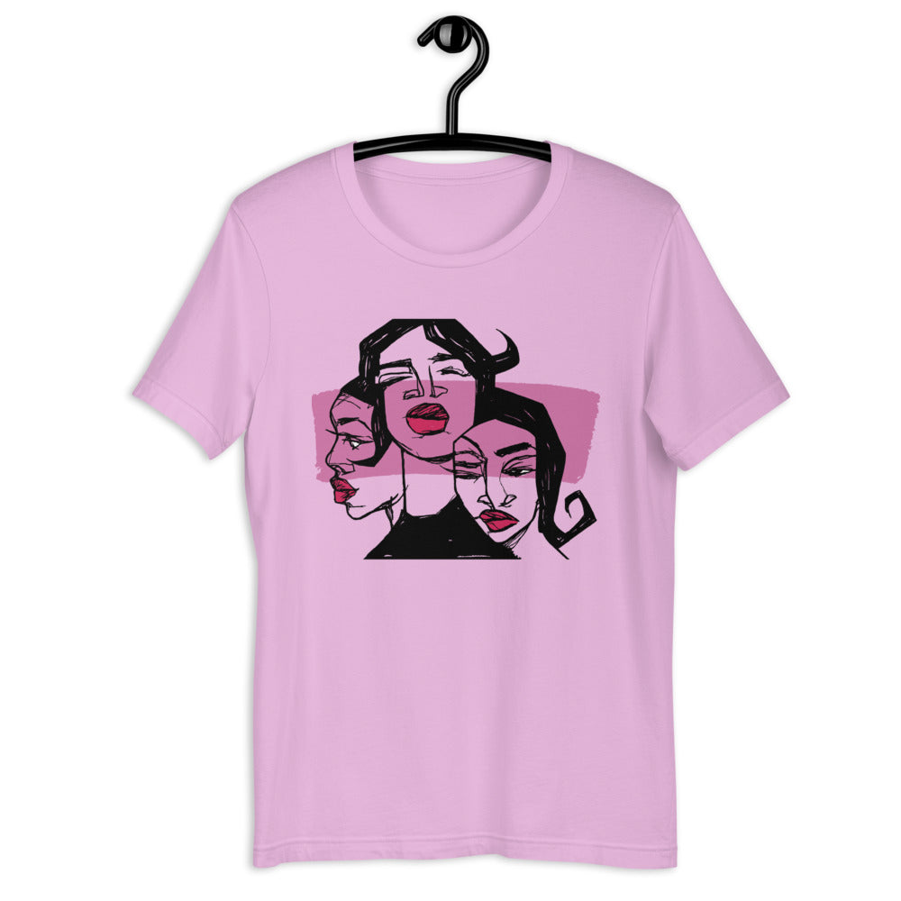 Sistas (Pink) Adult T-Shirt