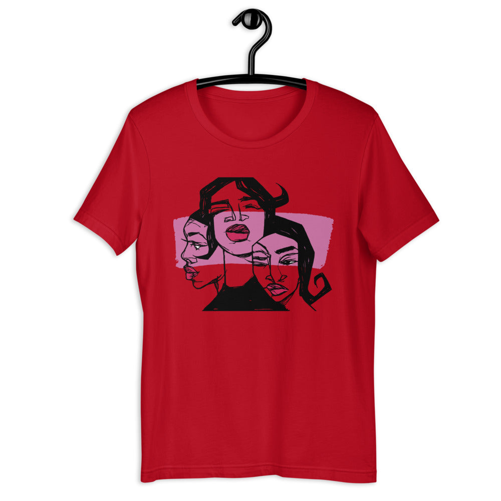 Sistas (Pink) Adult T-Shirt