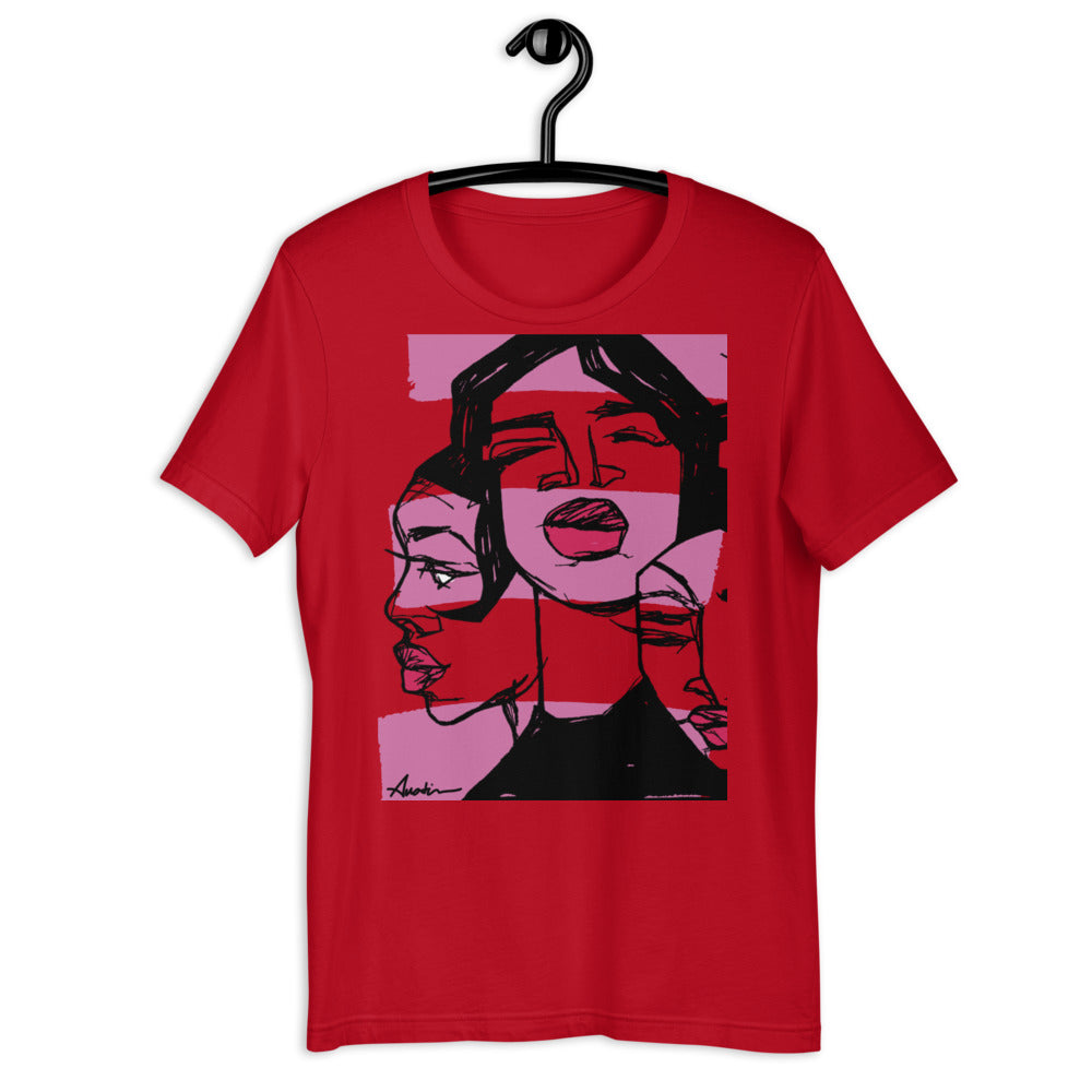 Sistas close-up (Pink) Adult T-Shirt