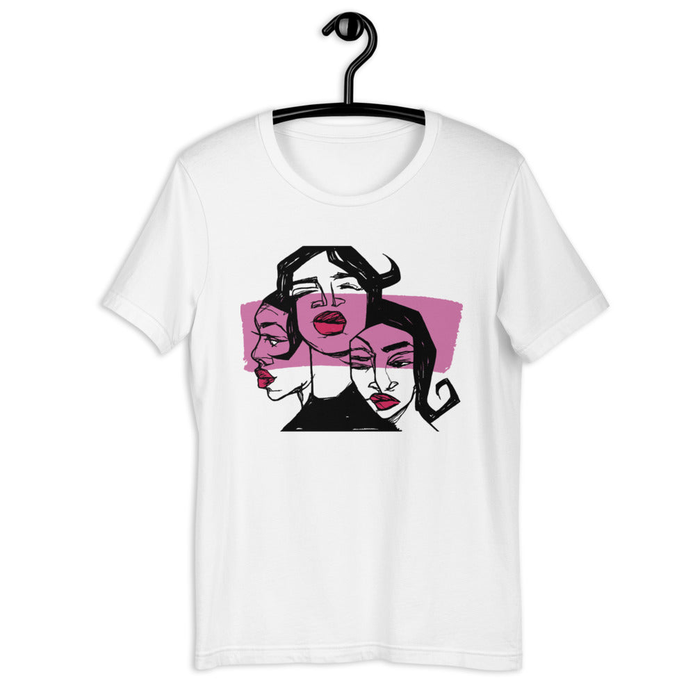 Sistas (Pink) Adult T-Shirt