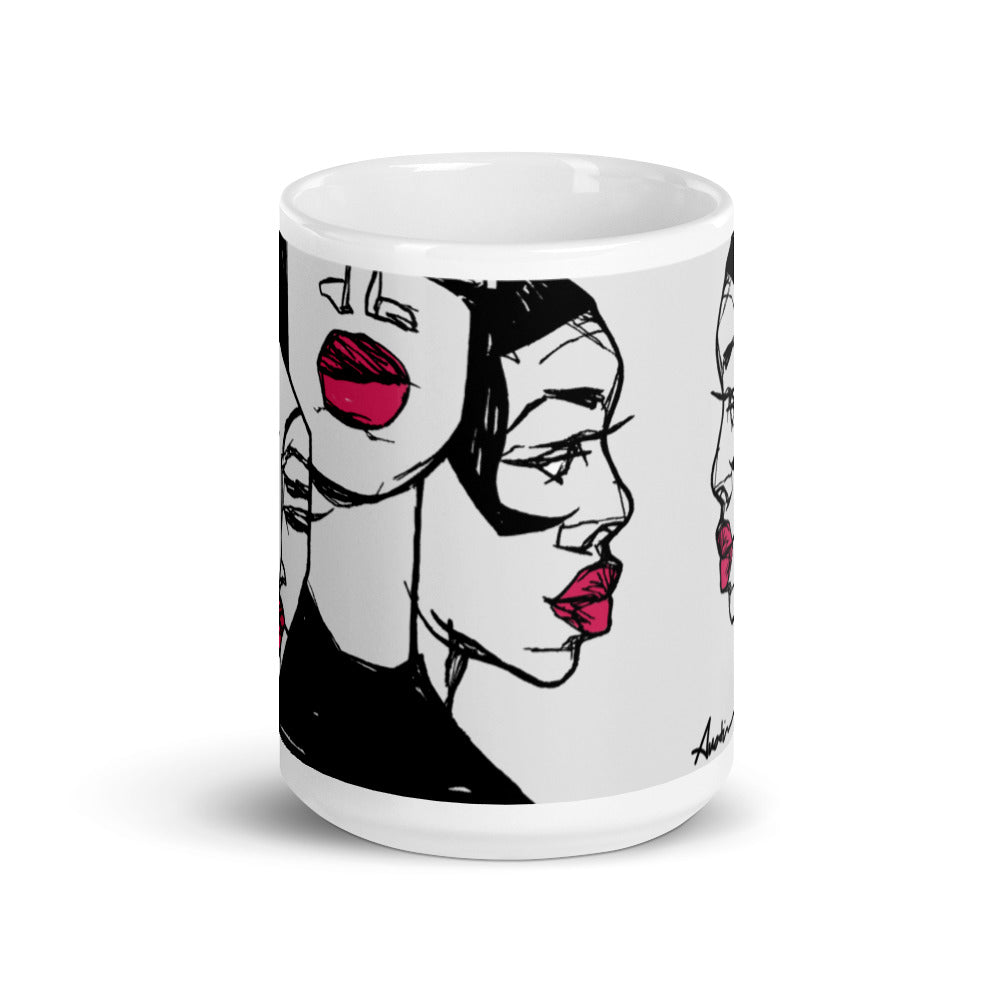 Lips glossy mug