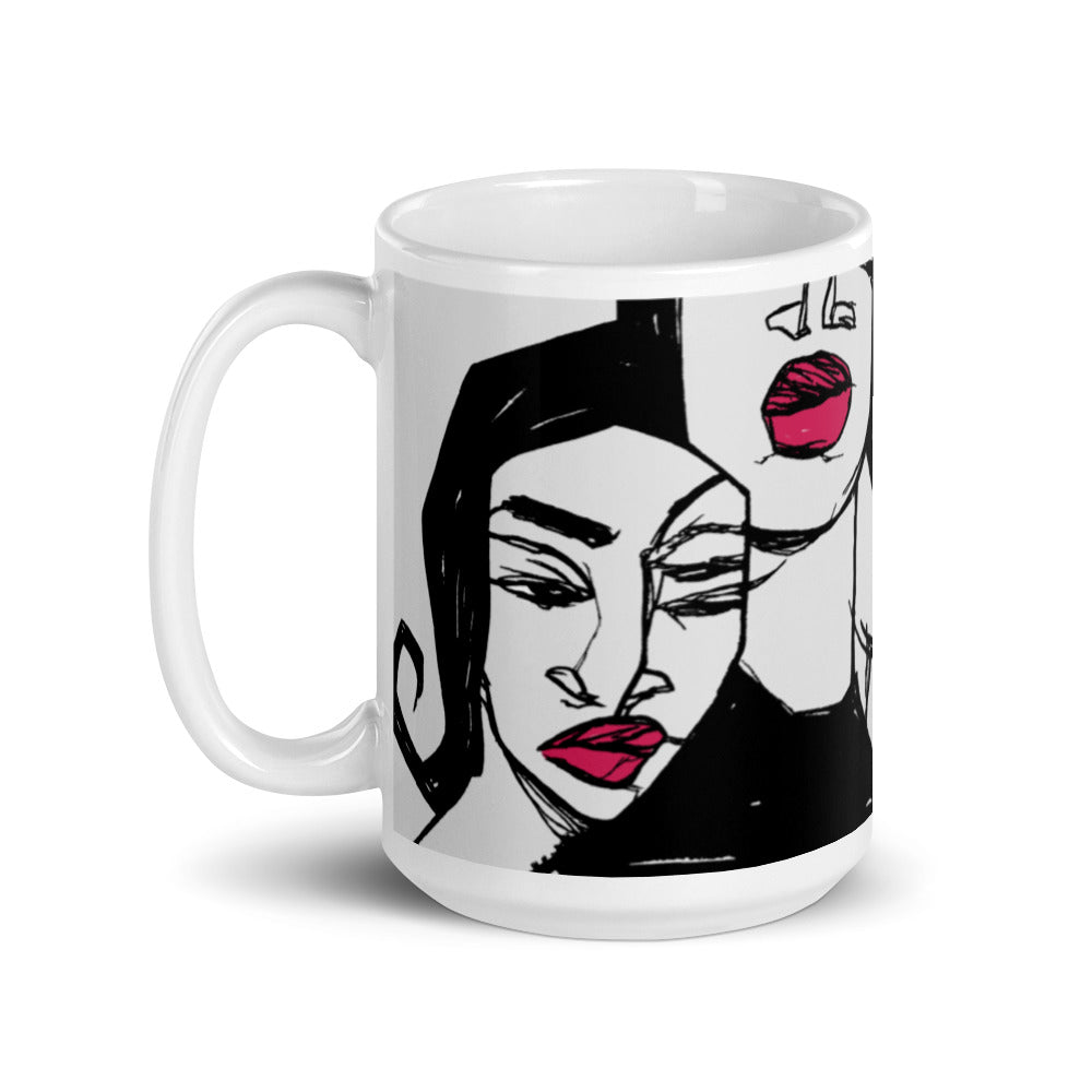 Lips glossy mug