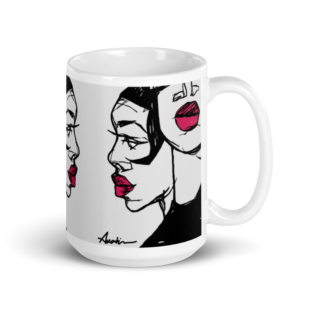 Lips glossy mug
