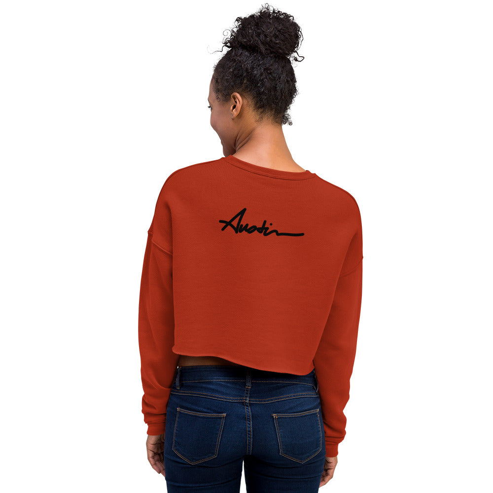 face 3 Crop Sweatshirt