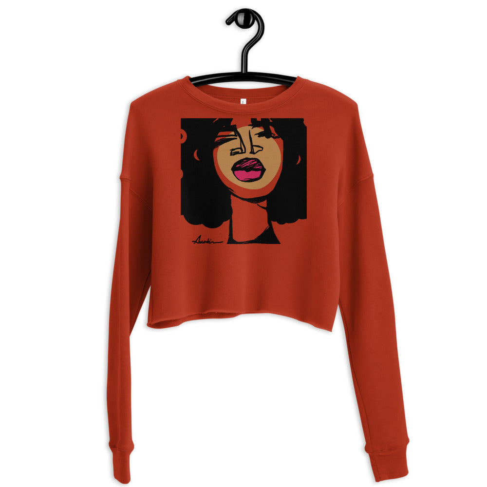 Faces 1 Crop Sweatshirt