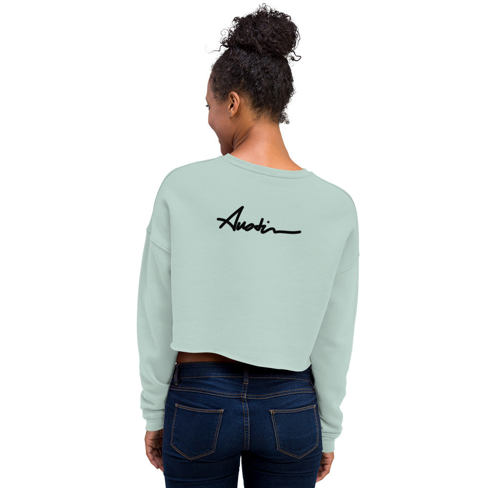 face 3 Crop Sweatshirt