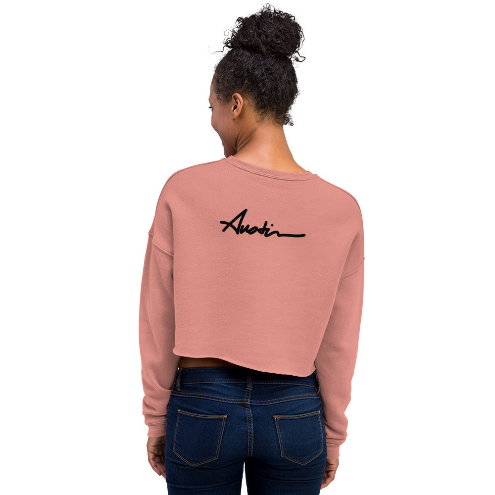 face 3 Crop Sweatshirt
