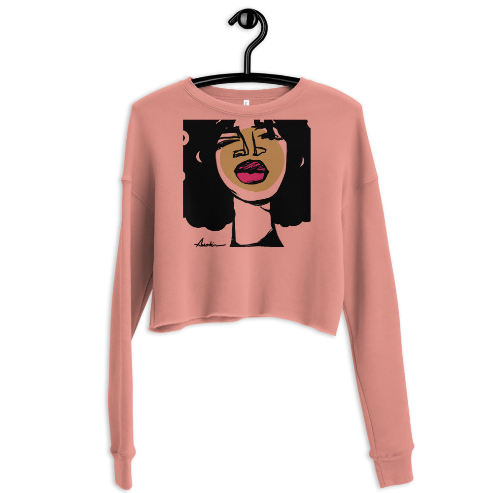Faces 1 Crop Sweatshirt