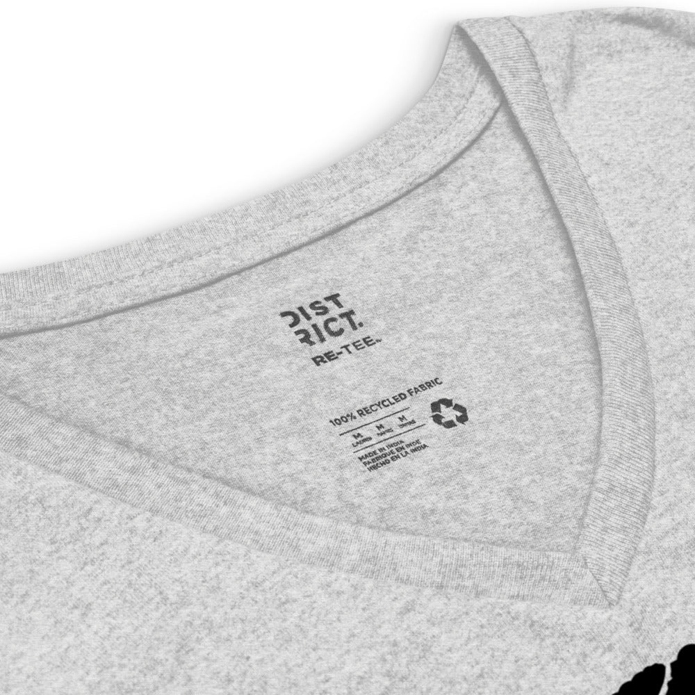 Lips & Flowers #2 Women’s recycled v-neck t-shirt