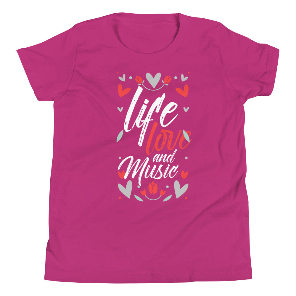 Life Love and Music Girl's T-Shirt