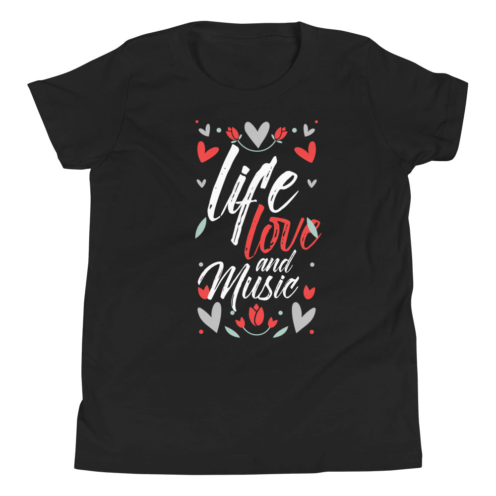 Life Love and Music Girl's T-Shirt