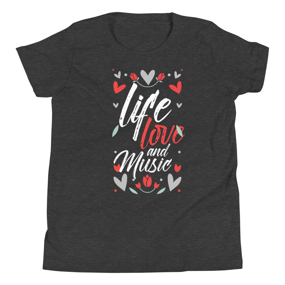 Life Love and Music Girl's T-Shirt